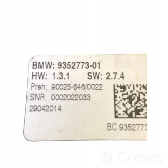 BMW 5 F10 F11 Unité de contrôle climatique 9352773