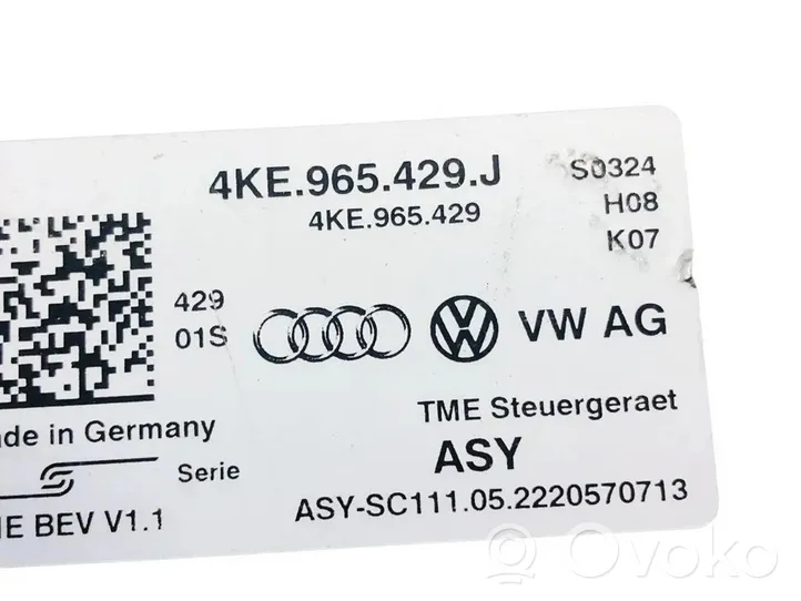 Audi e-tron Muut ohjainlaitteet/moduulit 4KE965429J