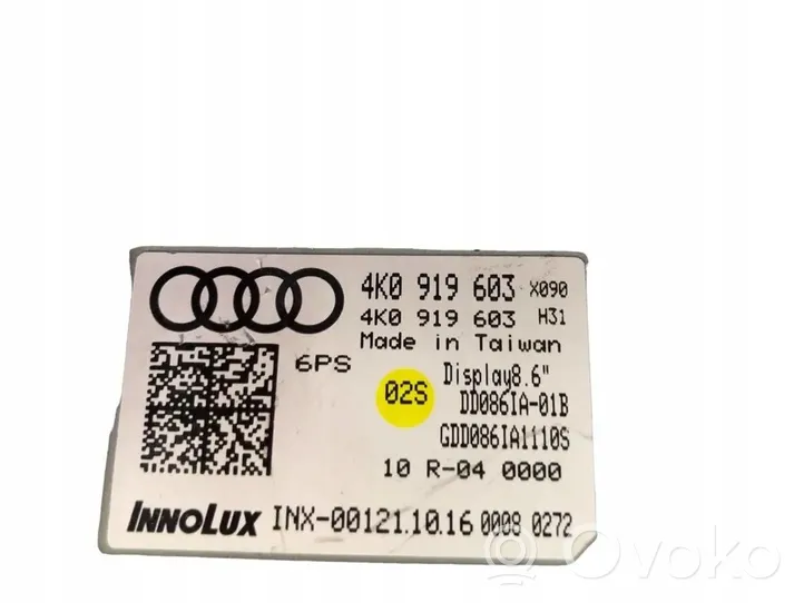 Audi A6 S6 C8 4K Monitori/näyttö/pieni näyttö 4K0919603