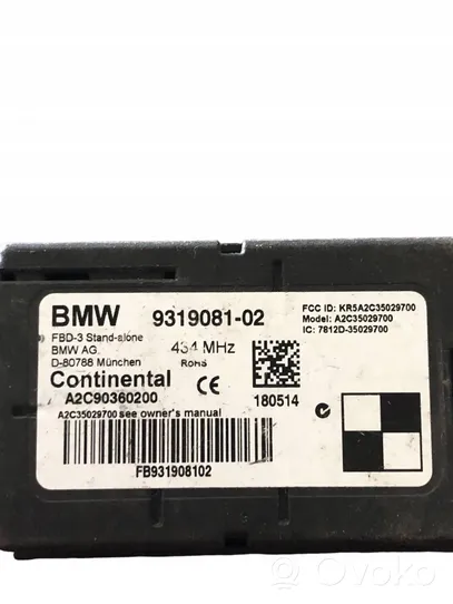 BMW 1 E81 E87 Gateway valdymo modulis 9319081