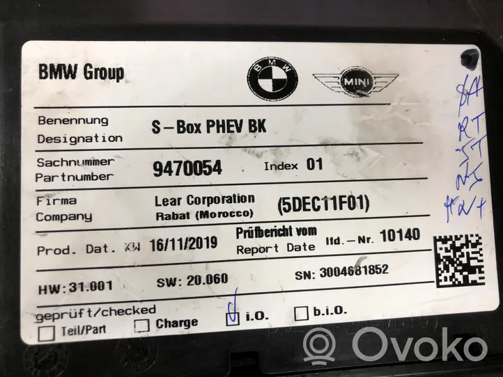 BMW 5 G30 G31 Akumuliatoriaus valdymo blokas 9470054