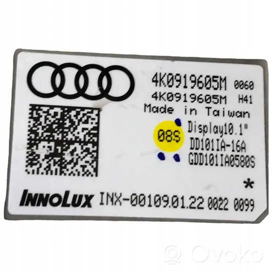 Audi A6 Allroad C7 Écran / affichage / petit écran 4K0919605M