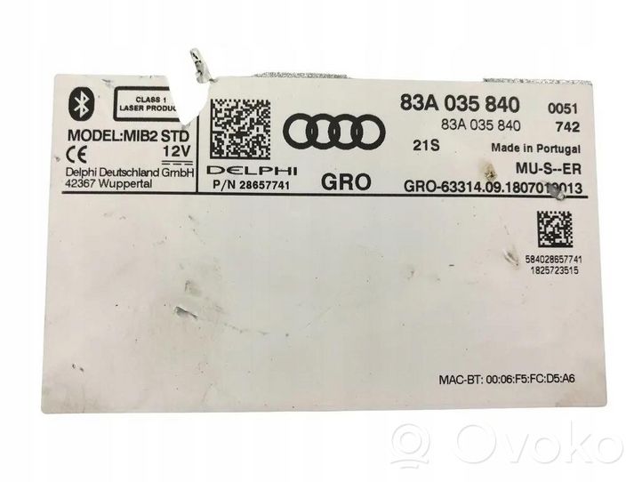 Audi Q3 8U Muut ohjainlaitteet/moduulit 83A035840