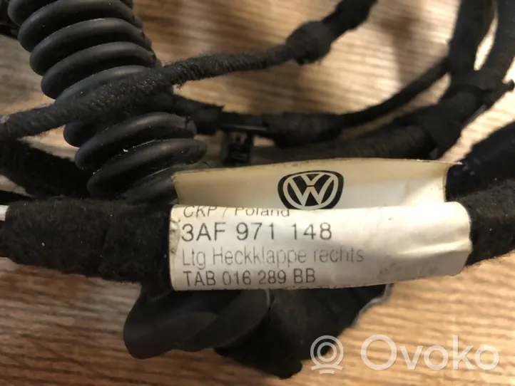 Volkswagen PASSAT B7 Cablaggio elettrico portellone/bagagliaio 3AF971148