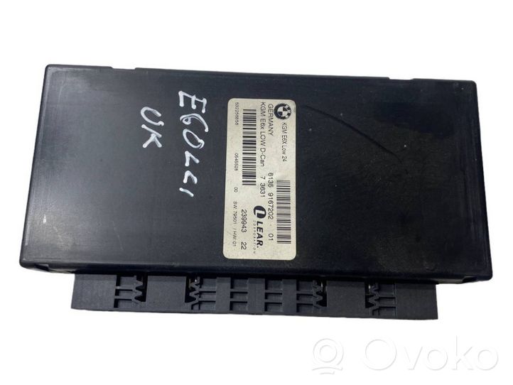 BMW 5 E60 E61 Module confort 9167202