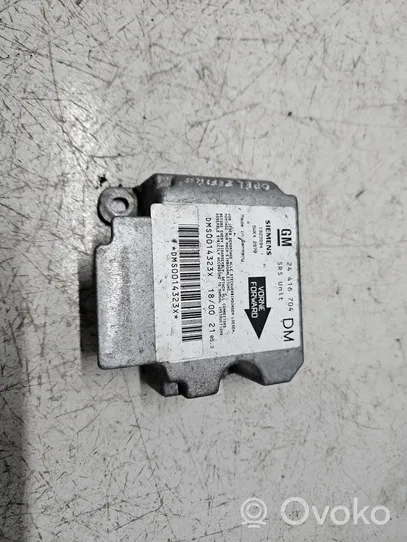 Opel Zafira A Module de contrôle airbag 24416704