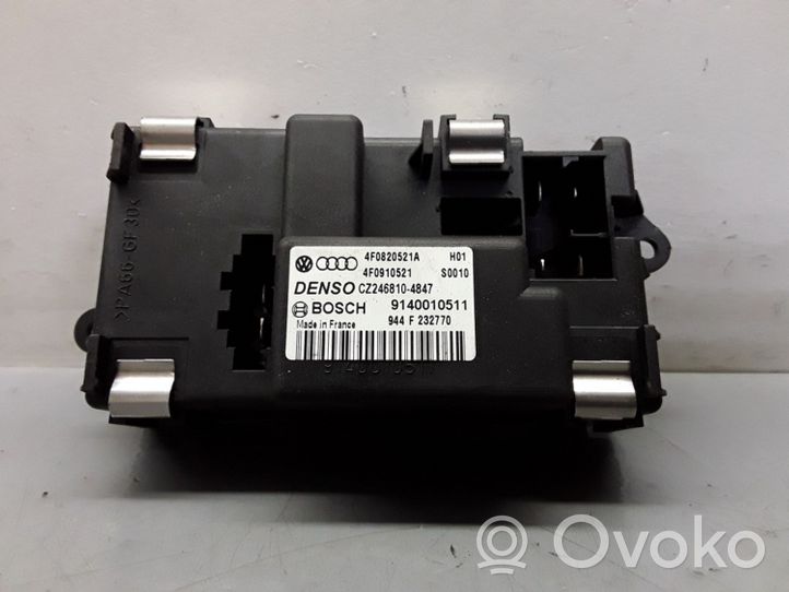 Audi A6 S6 C6 4F Mazā radiatora ventilatora reostats 4F0820521A