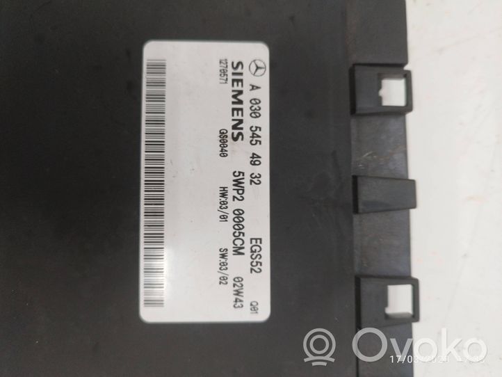 Mercedes-Benz E W210 Module de contrôle de boîte de vitesses ECU A0305454932