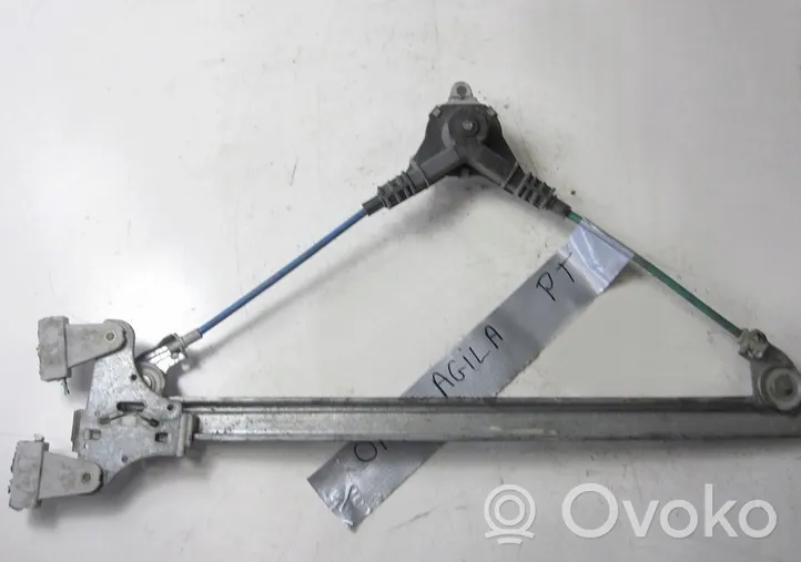 Opel Agila A Rear door manual window regulator 09206367