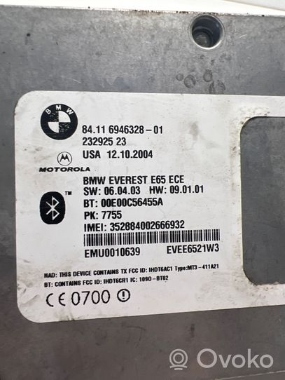BMW 7 E65 E66 Moduł / Sterownik Bluetooth 8411694632801