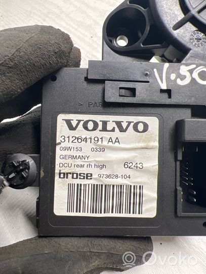 Volvo V50 Silniczek podnoszenia szyby drzwi tylnych 31264191AA