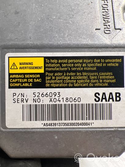 Saab 9-3 Ver1 Turvatyynyn ohjainlaite/moduuli 5266093
