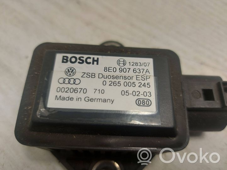 Audi A4 S4 B6 8E 8H Czujnik przyspieszenia ESP 8E0907637A