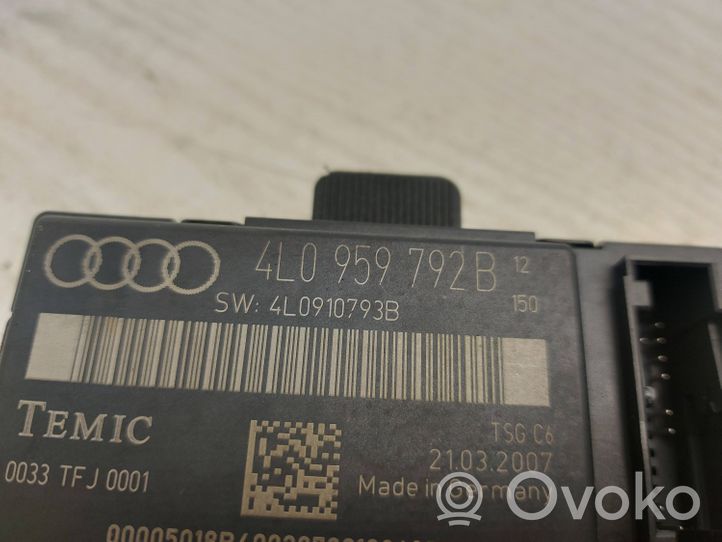 Audi Q7 4L Unité de commande module de porte 4L0959792B