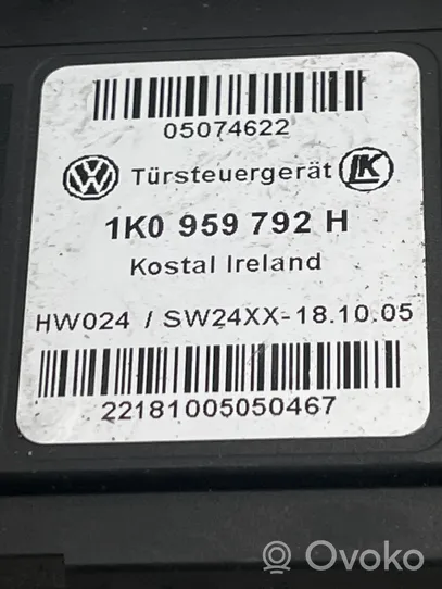 Volkswagen Golf V Etuoven ikkunan nostomoottori 1K0959792H