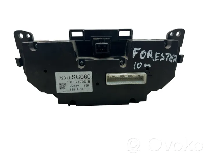 Subaru Forester SH Ilmastoinnin ohjainlaite 72311SC060