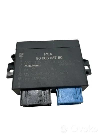 Peugeot 5008 Centralina/modulo sensori di parcheggio PDC 9666663780