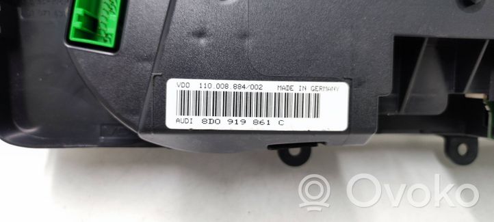 Audi A4 S4 B5 8D Tachimetro (quadro strumenti) 8D0919861C