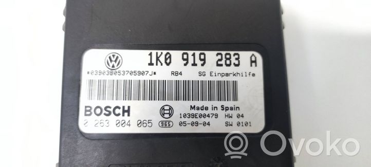 Volkswagen Golf Plus Pysäköintitutkan (PCD) ohjainlaite/moduuli 1K0919283A