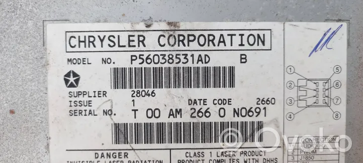 Chrysler Grand Voyager IV Changeur CD / DVD P56038531AD