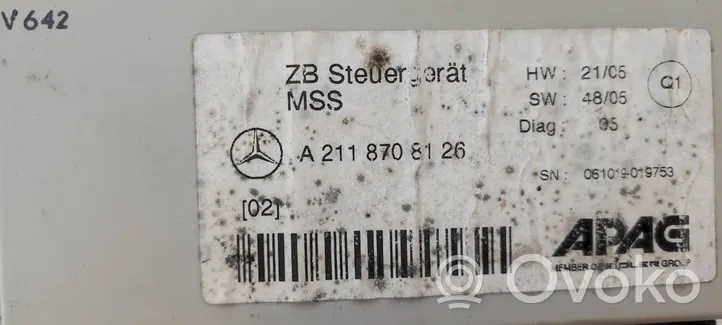Mercedes-Benz C W203 Kiti valdymo blokai/ moduliai A2118708126