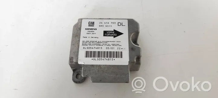 Opel Astra G Module de contrôle airbag 24416703