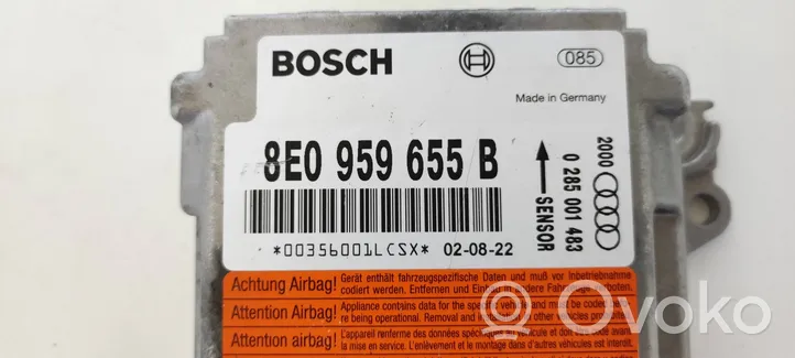 Audi A4 S4 B6 8E 8H Module de contrôle airbag 8E0959655B