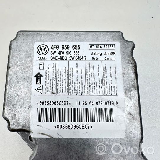 Audi A6 S6 C6 4F Module de contrôle airbag 4F0959655