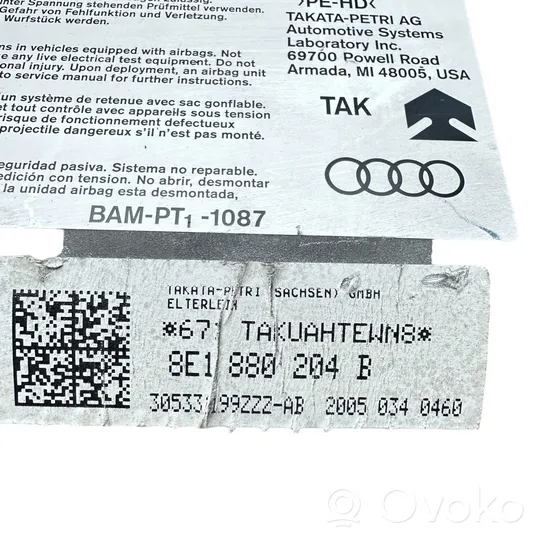 Audi A4 S4 B7 8E 8H Airbag del passeggero 8E1880204B