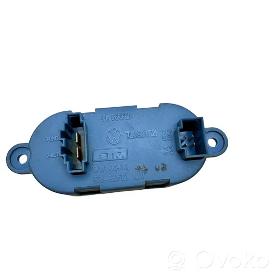 Volkswagen Touareg I Heater blower motor/fan resistor 7L0907521