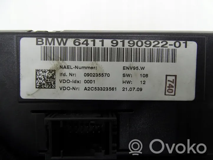 BMW 1 E81 E87 Przycisk / Włącznik czujnika parkowania PDC 9190922