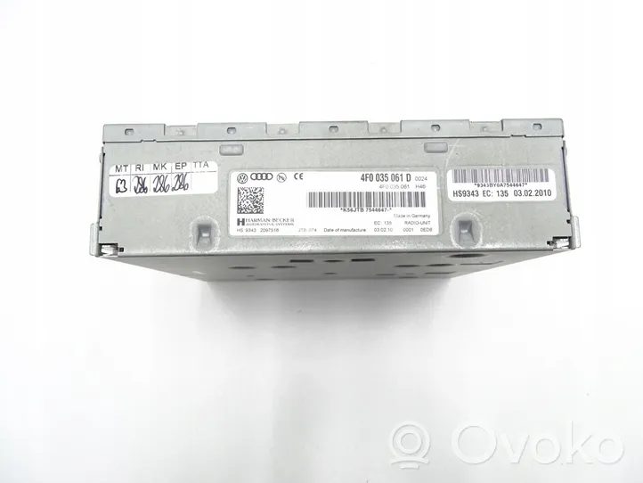 Audi A6 S6 C6 4F Unité de navigation Lecteur CD / DVD 4F0035061D