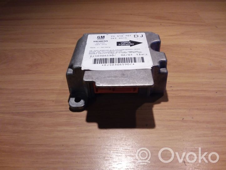 Opel Vectra B Module de contrôle airbag 24416701DJ