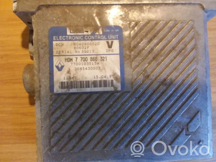 Volvo S40, V40 Calculateur moteur ECU HOM7700868321