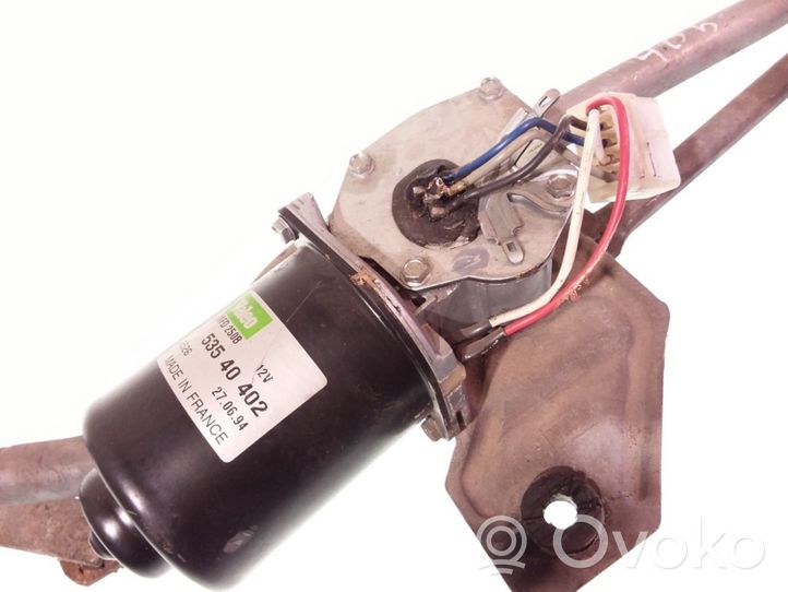 Peugeot 405 Tringlerie et moteur d'essuie-glace avant 53540402