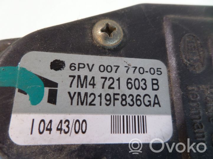 Ford Galaxy Czujnik położenia pedału gazu / przyspieszenia 7M4721603B