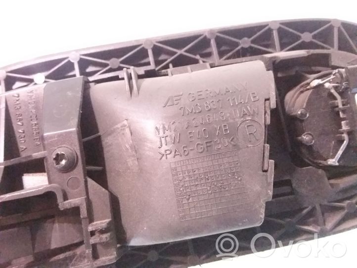 Ford Galaxy Klamka wewnętrzna drzwi tylnych 7M3837114B