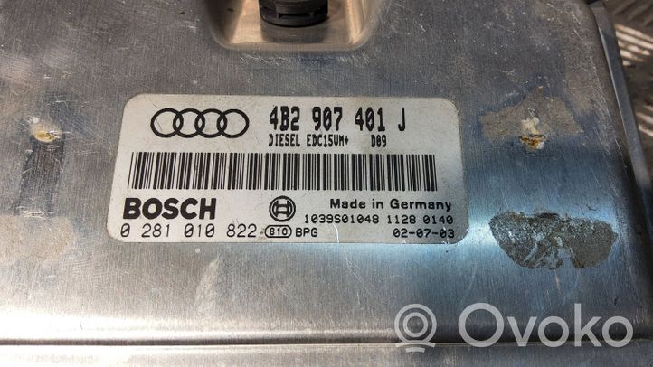 Audi A6 S6 C5 4B Variklio valdymo blokas 4B2907401J