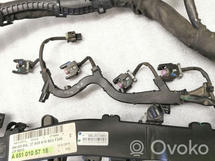 Mercedes-Benz A W176 Faisceau de câblage pour moteur A6510105718