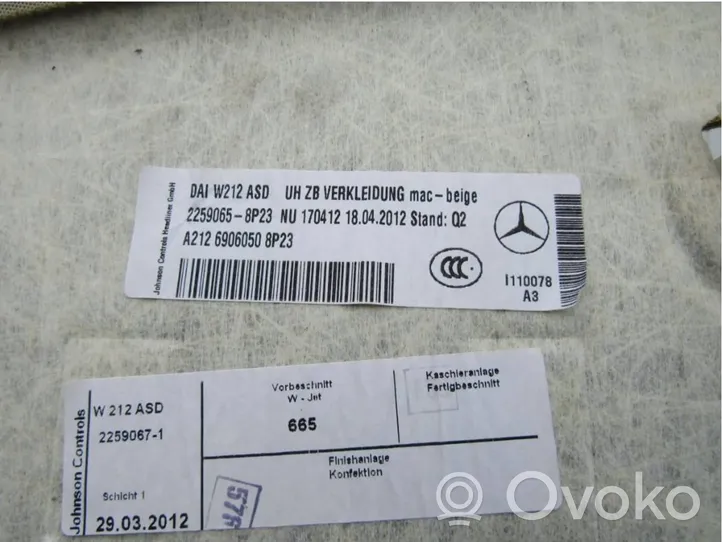 Mercedes-Benz E W212 Lubų komplektas A2126906050