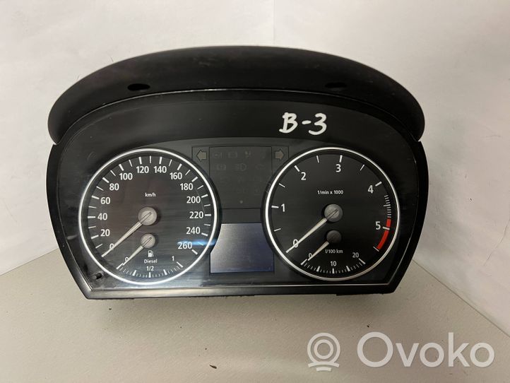 BMW 3 E90 E91 Compteur de vitesse tableau de bord 9110205