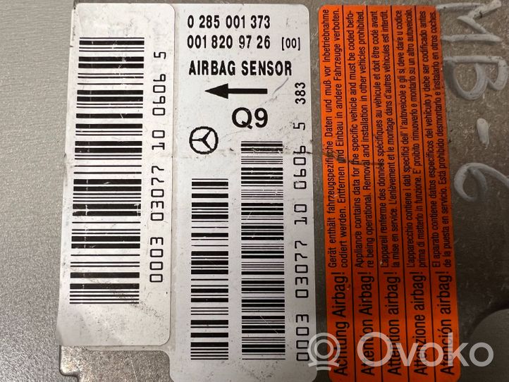 Mercedes-Benz C AMG W203 Airbag control unit/module 0018209726