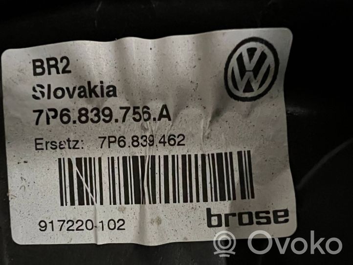 Volkswagen Touareg II Aizmugurē elektriskais loga pacelšanas mehānisms bez motoriņa 7P6839756A