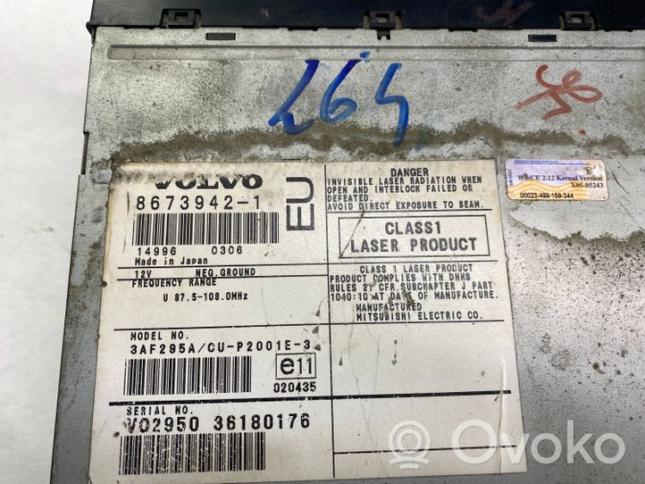 Volvo V70 Navigation unit CD/DVD player 86739421