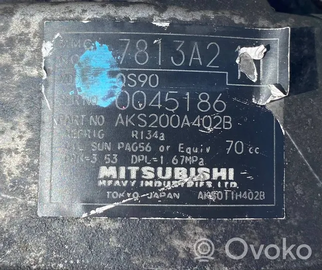 Mitsubishi Grandis Compresor (bomba) del aire acondicionado (A/C)) AKS200A402B