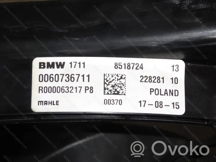 BMW X1 F48 F49 Ilmastointilaitteen kondenssipuhallin (A/C) 17427617608