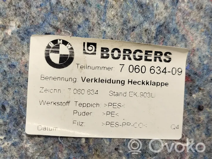 BMW 3 E90 E91 Verkleidung Kofferraumabdeckung 51497060634