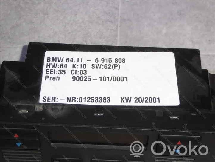 BMW X5 E53 Autres pièces du tableau de bord 64116927898