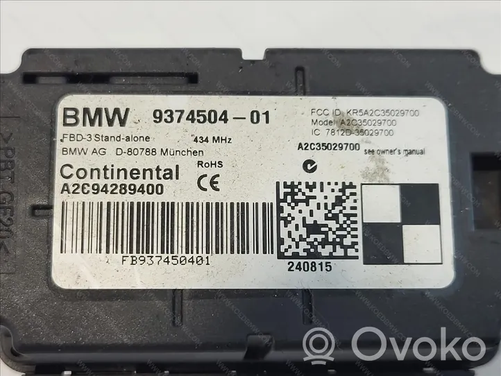 BMW X5 F15 Cadre, panneau d'unité radio / GPS 61357928663