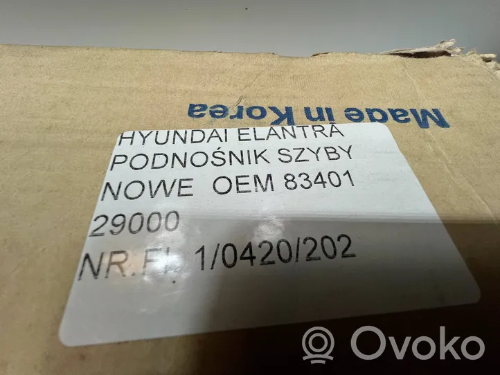 Hyundai Elantra Elektryczny podnośnik szyby drzwi tylnych 8340129000